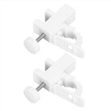 Curtain Rod Pole Holder Multipurpose Hanging Rod Clamp Hanger Organizer 1KG‑2KG Load Capacity