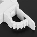 Curtain Rod Pole Holder Multipurpose Hanging Rod Clamp Hanger Organizer 1KG‑2KG Load Capacity