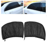 2Pcs Car Sun Shade UV Protection Anti Mosquito Car Rear Side Window Mesh Screens(For SUV )