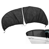 2Pcs Car Sun Shade UV Protection Anti Mosquito Car Rear Side Window Mesh Screens(For Sedan )