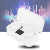 Binaural Bluetooth Headphones Portable Bluetooth Headset Earphones for Driving UseWhite