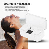 Binaural Bluetooth Headphones Portable Bluetooth Headset Earphones for Driving UseWhite