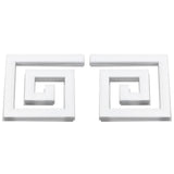 10Pcs 5x5CM DIY Waist Line Mirror Sticker Modern Acrylic Wall Stickers for Living RoomSilver In Australia - Darrahopens