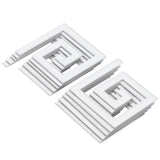 10Pcs 5x5CM DIY Waist Line Mirror Sticker Modern Acrylic Wall Stickers for Living RoomSilver