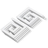 10Pcs 5x5CM DIY Waist Line Mirror Sticker Modern Acrylic Wall Stickers for Living RoomSilver