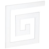 10Pcs 5x5CM DIY Waist Line Mirror Sticker Modern Acrylic Wall Stickers for Living RoomSilver