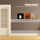 10Pcs 5x5CM DIY Waist Line Mirror Sticker Modern Acrylic Wall Stickers for Living RoomSilver