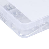 100Pcs R Cotter Pins Tractor Pin Clips with Plastic Box Assortment Kit Fastener Clip Set