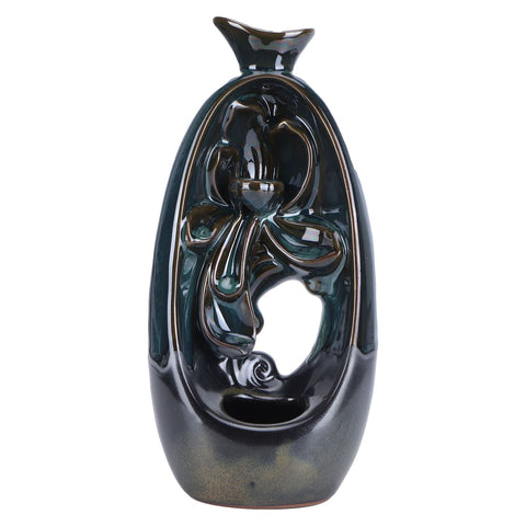 Incense Burner Ceramic Backflow Incense Holder for Teahouse Home Office Decoration