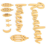Wooden Hanging Plaque Sign Pendant Ornament Wall DIY Letter Wall Ornaments Home DecorationGold In Australia - Darrahopens