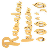 Wooden Hanging Plaque Sign Pendant Ornament Wall DIY Letter Wall Ornaments Home DecorationGold In Australia - Darrahopens