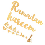 Wooden Hanging Plaque Sign Pendant Ornament Wall DIY Letter Wall Ornaments Home DecorationGold