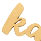 Wooden Hanging Plaque Sign Pendant Ornament Wall DIY Letter Wall Ornaments Home DecorationGold