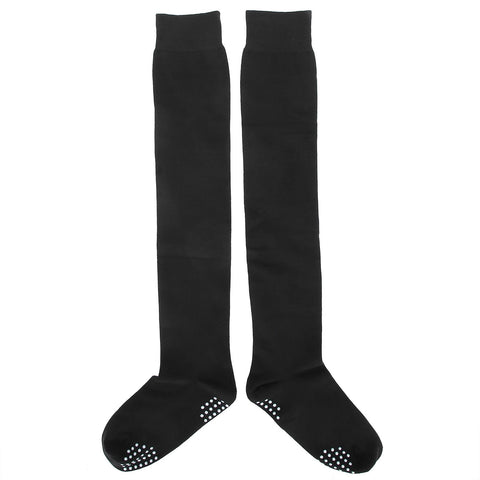 Women Yoga Socks Non Slip Warm Thigh High Stockings for Fitness Latin Dance Sports Black In Australia - Darrahopens