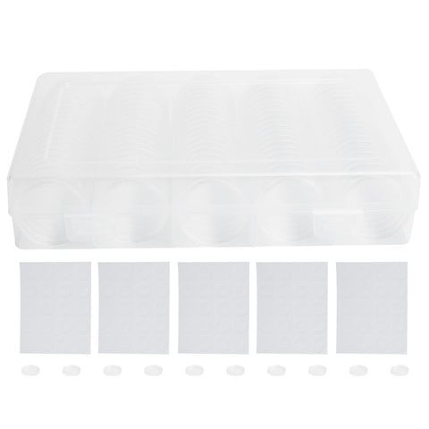 100PCS Transparent Coin Storage Box 17/20/25/27/30mm Round Coin Capsules Containers Protector In Australia - Darrahopens