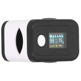 Fingertip Pulse Oximeter LED Screen Blood Oxygen Saturation Monitor with Lanyard Black