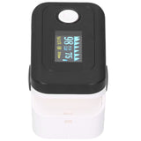 Fingertip Pulse Oximeter LED Screen Blood Oxygen Saturation Monitor with Lanyard Black