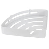 White Toilet Triangular Basket Hotel Bathroom Single Layer Aluminum Shelf for Bathroom