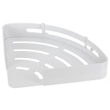 White Toilet Triangular Basket Hotel Bathroom Single Layer Aluminum Shelf for Bathroom