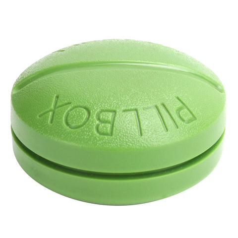 4 Grid Pills Case Round Portable Medicine Box Holder Organizer for Home Travel SuppliesGreen In Australia - Darrahopens