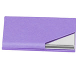 Business Card Holder Stainless Steel Innovative Name Card Case Organizer for Commercial UsePurple 007# In Australia - Darrahopens