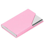 Business Card Holder Stainless Steel Innovative Name Card Case Organizer for Commercial UsePink 007# In Australia - Darrahopens