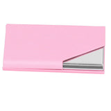 Business Card Holder Stainless Steel Innovative Name Card Case Organizer for Commercial UsePink 007# In Australia - Darrahopens