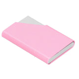 Business Card Holder Stainless Steel Innovative Name Card Case Organizer for Commercial UsePink 007# In Australia - Darrahopens