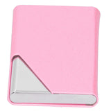 Business Card Holder Stainless Steel Innovative Name Card Case Organizer for Commercial UsePink 007#