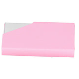 Business Card Holder Stainless Steel Innovative Name Card Case Organizer for Commercial UsePink 007#
