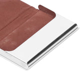 Business Card Holder Stainless Steel Innovative Name Card Case Organizer for Commercial UseWhite 007#