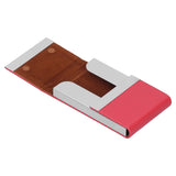 Large Capacity Business Card Holder Pocket Name Card Box Case for Men Double OpenRed 400# In Australia - Darrahopens