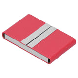 Large Capacity Business Card Holder Pocket Name Card Box Case for Men Double OpenRed 400#