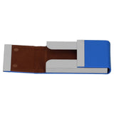 Large Capacity Business Card Holder Pocket Name Card Box Case for Men Double OpenBlue 400#