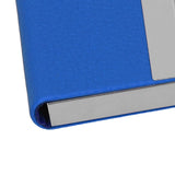 Large Capacity Business Card Holder Pocket Name Card Box Case for Men Double OpenBlue 400#
