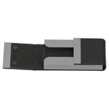 Large Capacity Business Card Holder Pocket Name Card Box Case for Men Double OpenBlack 400#