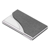 Business Card Holder Name Card Storage Box Case Holder Organizer Gifts for Men WomenGray 980#