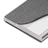 Business Card Holder Name Card Storage Box Case Holder Organizer Gifts for Men WomenGray 980#