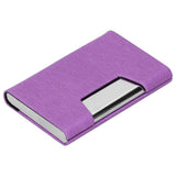 Business Name Card Holder Case Stainless Steel Organizer Portable for Business WorksPurple 336# In Australia - Darrahopens
