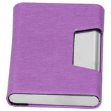 Business Name Card Holder Case Stainless Steel Organizer Portable for Business WorksPurple 336# In Australia - Darrahopens