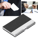 Business Card Holder Stainless Steel Name Card Case for Traveling and Business SuppliesBlack 701#