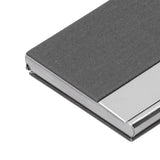 Business Card Holder Stainless Steel Name Card Case for Traveling and Business SuppliesGray 701#