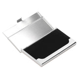Business Card Holder Stainless Steel Name Card Case for Traveling and Business SuppliesWhite 701#