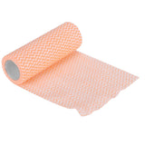NonWoven Fabric Disposable Rag Dishcloth Washing Cleaning Cloth Towel Kitchen Supplies(Orange )