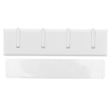 Wall Row Hook Punch Free Coat Key Holder Door Hat Hanger for Bathroom Wall Door Decor(White ) In Australia - Darrahopens