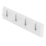 Wall Row Hook Punch Free Coat Key Holder Door Hat Hanger for Bathroom Wall Door Decor(White )