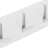 Wall Row Hook Punch Free Coat Key Holder Door Hat Hanger for Bathroom Wall Door Decor(White )