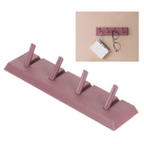 Wall Row Hook Punch Free Coat Key Holder Door Hat Hanger for Bathroom Wall Door Decor(Dark Salmon )