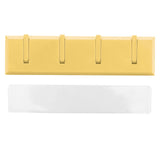 Wall Row Hook Punch Free Coat Key Holder Door Hat Hanger for Bathroom Wall Door Decor(Yellow ) In Australia - Darrahopens