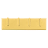 Wall Row Hook Punch Free Coat Key Holder Door Hat Hanger for Bathroom Wall Door Decor(Yellow ) In Australia - Darrahopens